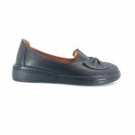 Boxer 98458 (μαύρο δέρμα) γυναικεία slip-on