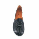 Boxer 98458 (μαύρο δέρμα) γυναικεία slip-on