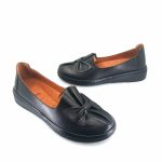 Boxer 98458 (μαύρο δέρμα) γυναικεία slip-on