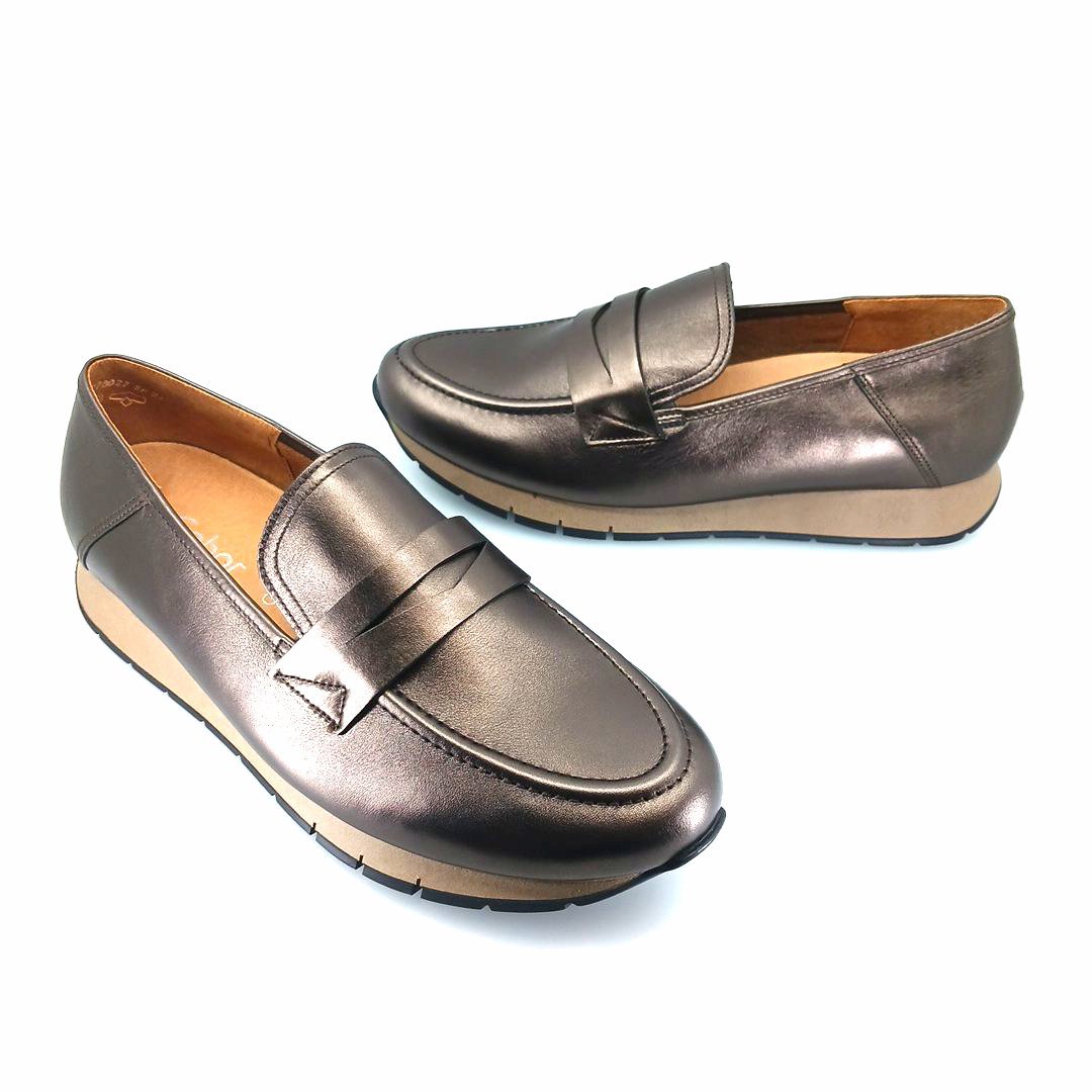 Gabor 471.15 penny loafer sneakers (μπρονζέ δέρμα)