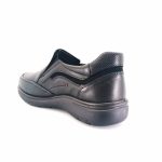 Luisetti 31010 (μαύρο δέρμα) ανδρικά slip-on
