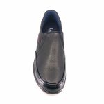 Luisetti 31010 (μαύρο δέρμα) ανδρικά slip-on
