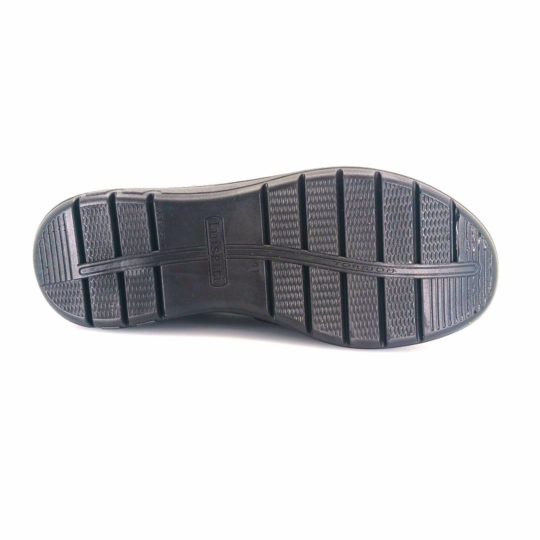 Luisetti 31010 (μαύρο δέρμα) ανδρικά slip-on