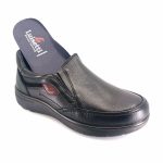 Luisetti 31010 (μαύρο δέρμα) ανδρικά slip-on
