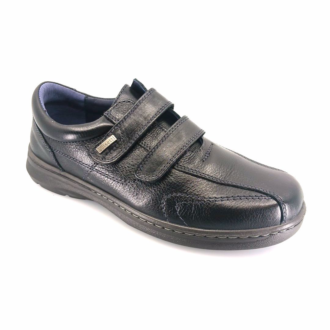 luisetti-32407-black-1 Luisetti 32407 (μαύρο δέρμα) ανδρικά velcro