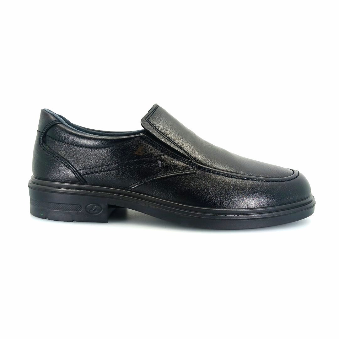 Luisetti 33600 (μαύρο δέρμα) ανδρικά slip-on