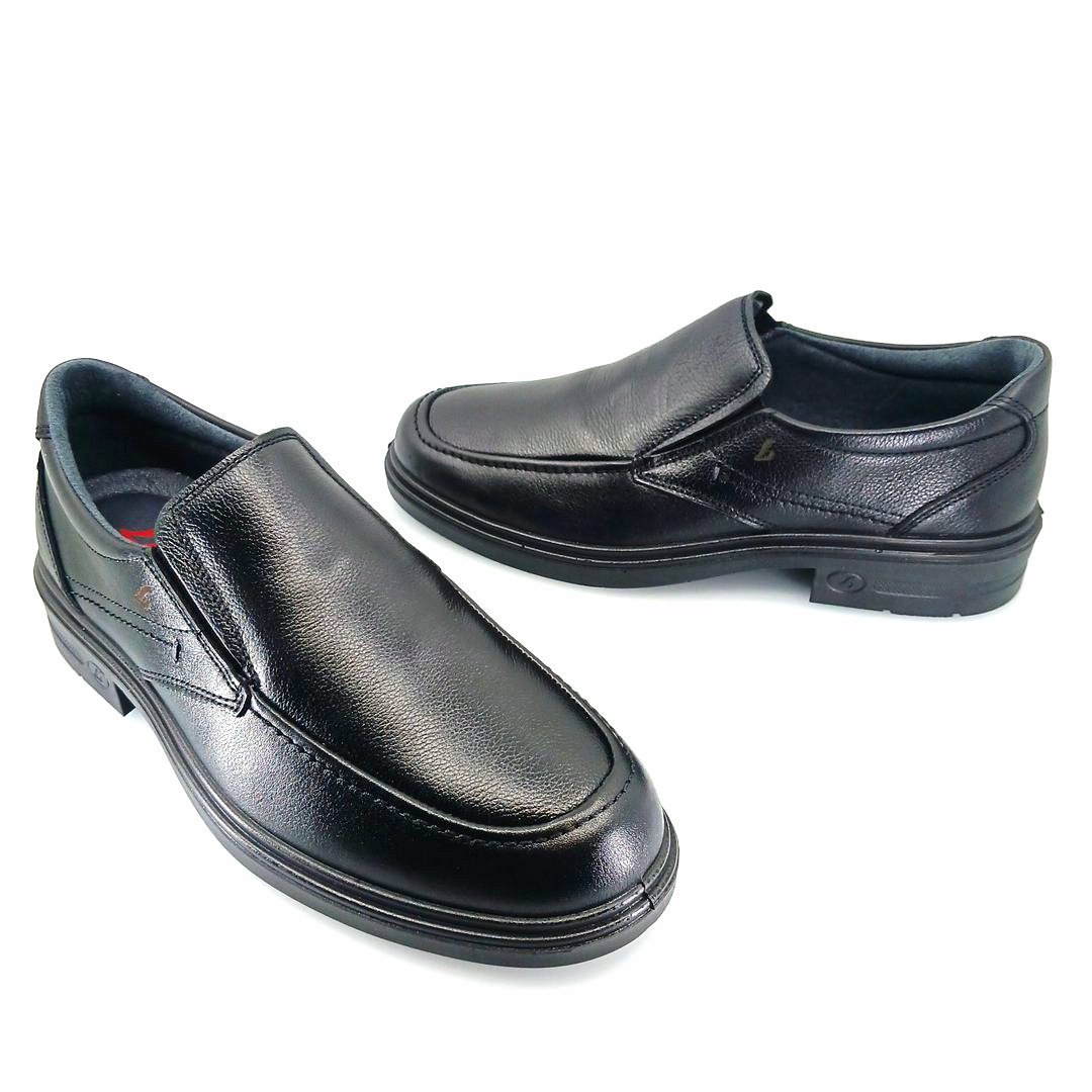 Luisetti 33600 (μαύρο δέρμα) ανδρικά slip-on