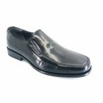 Luisetti 19300 (μαύρο δέρμα) ανδρικά loafers