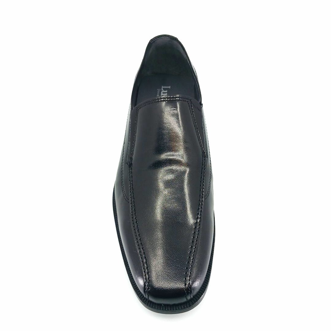 Luisetti 19302 (μαύρο δέρμα) ανδρικά loafers