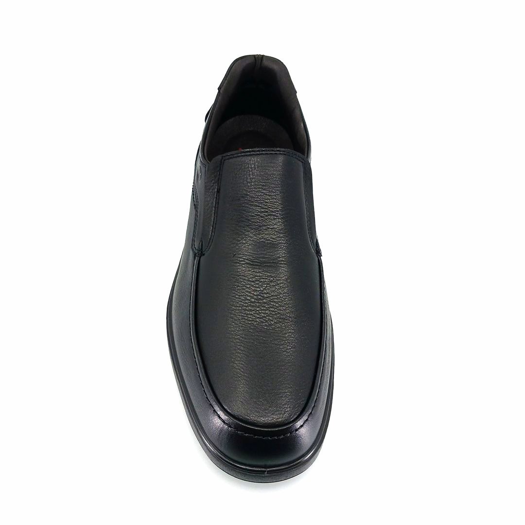 Luisetti 37703 (μαύρο δέρμα) ανδρικά slip-on