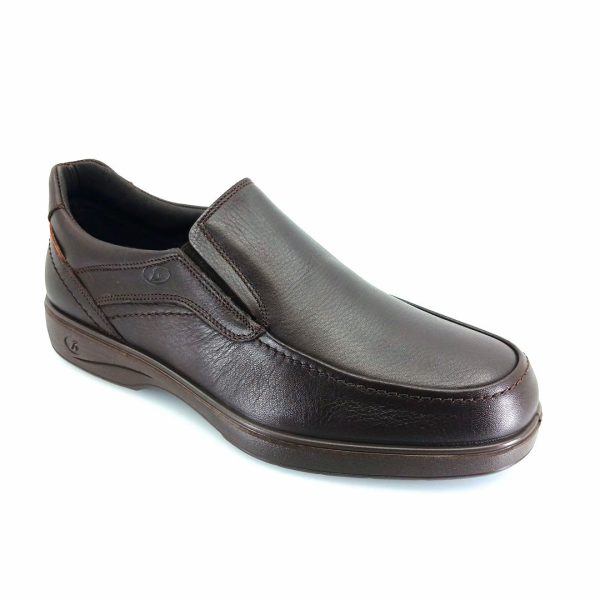 Luisetti 37703 (καφέ δέρμα) ανδρικά slip-on