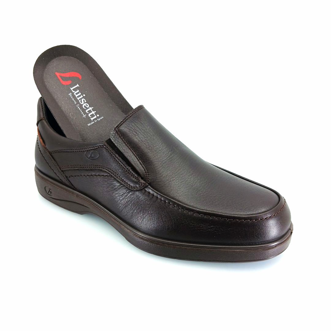 Luisetti 37703 (καφέ δέρμα) ανδρικά slip-on