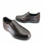 Luisetti 37703 (καφέ δέρμα) ανδρικά slip-on