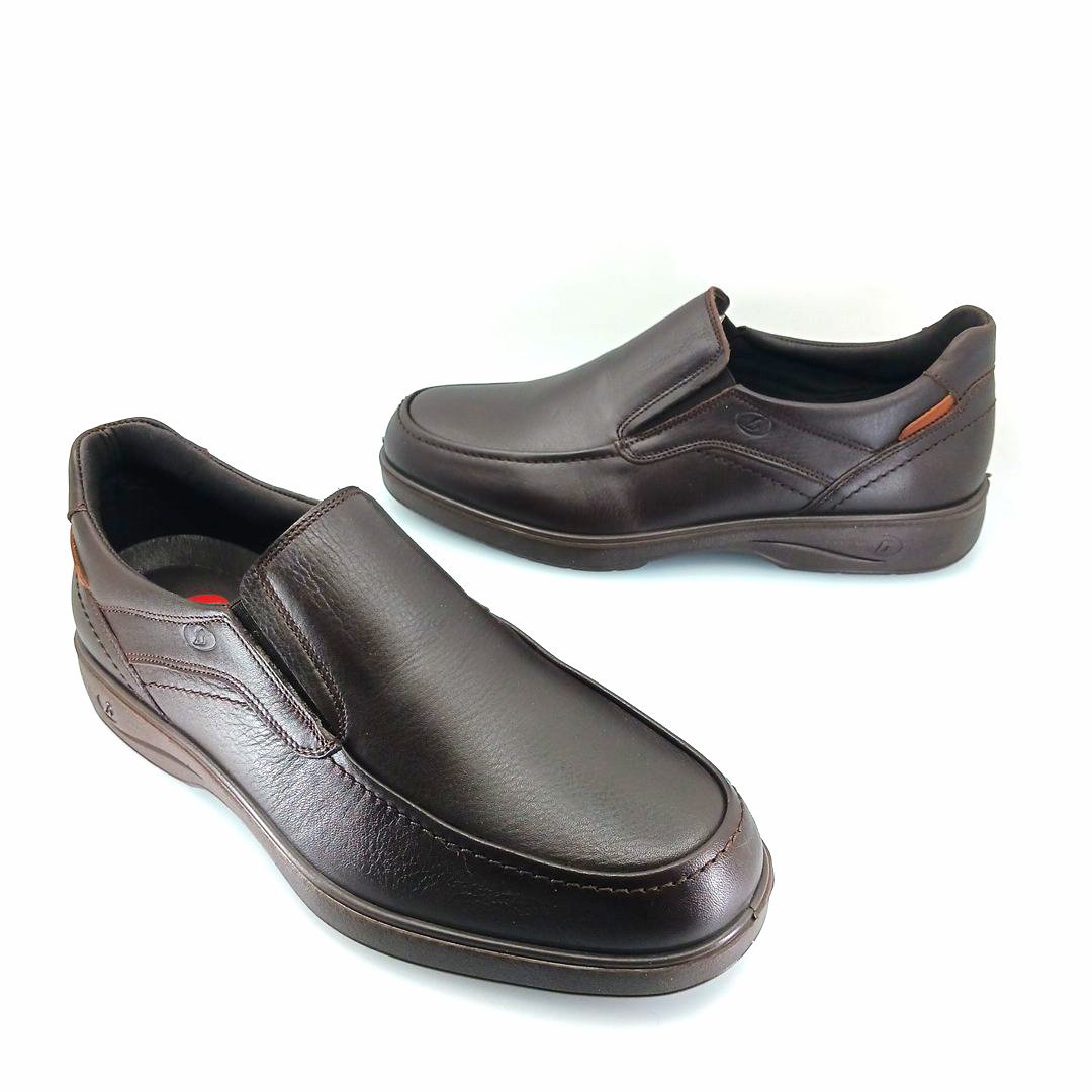 Luisetti 37703 (καφέ δέρμα) ανδρικά slip-on