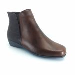 Boxer 52999 (μαύρο κροκο δέρμα) γυναικεία μποτάκια