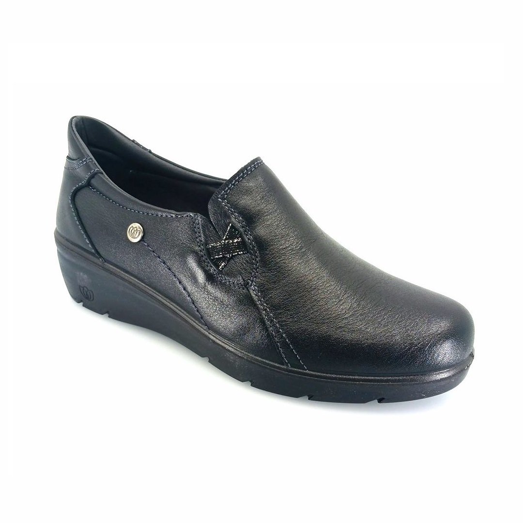 Laura Azana 26824 (μαύρο δέρμα) γυναικεία slip-on