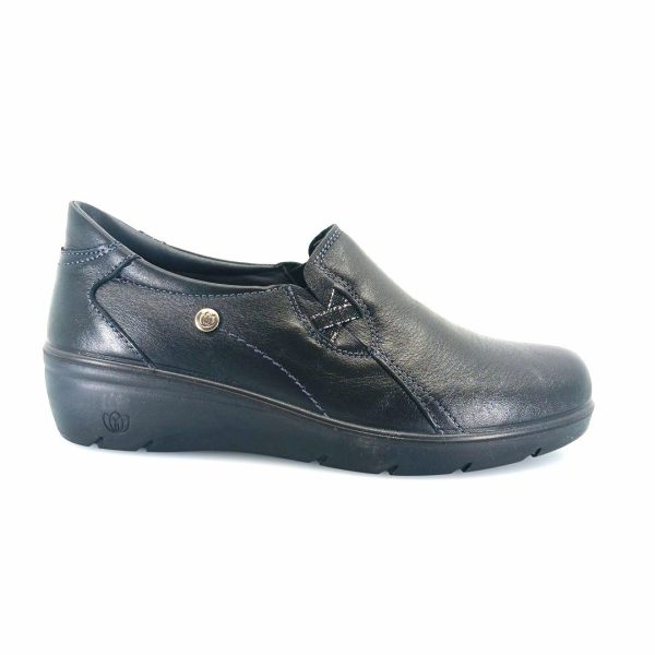 Laura Azana 26824 (μαύρο δέρμα) γυναικεία slip-on