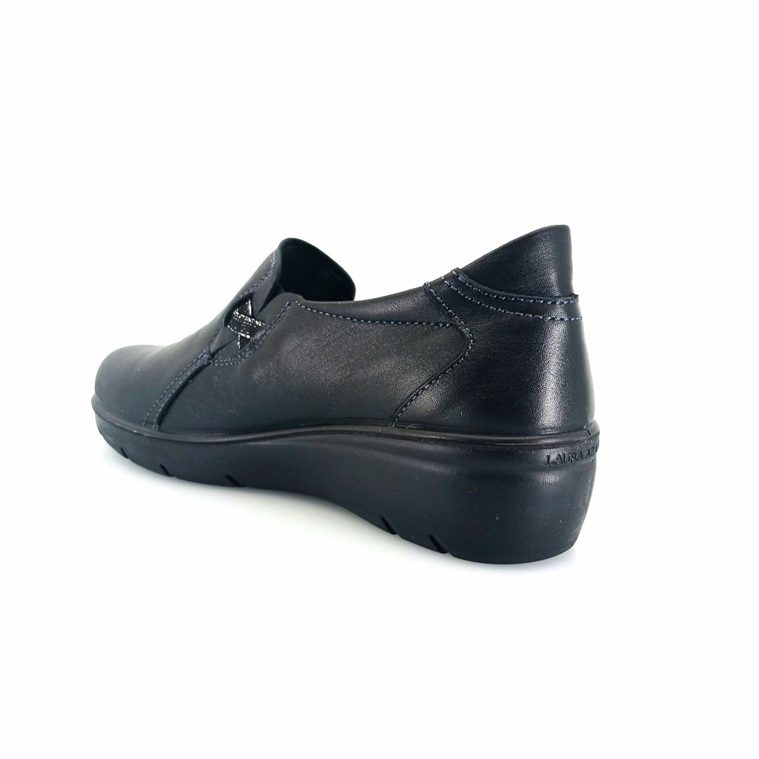 Laura Azana 26824 (μαύρο δέρμα) γυναικεία slip-on