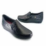 Laura Azana 26824 (μαύρο δέρμα) γυναικεία slip-on