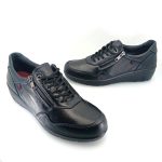 Laura Azana 26827 (μαύρο δέρμα) γυναικεία sneakers
