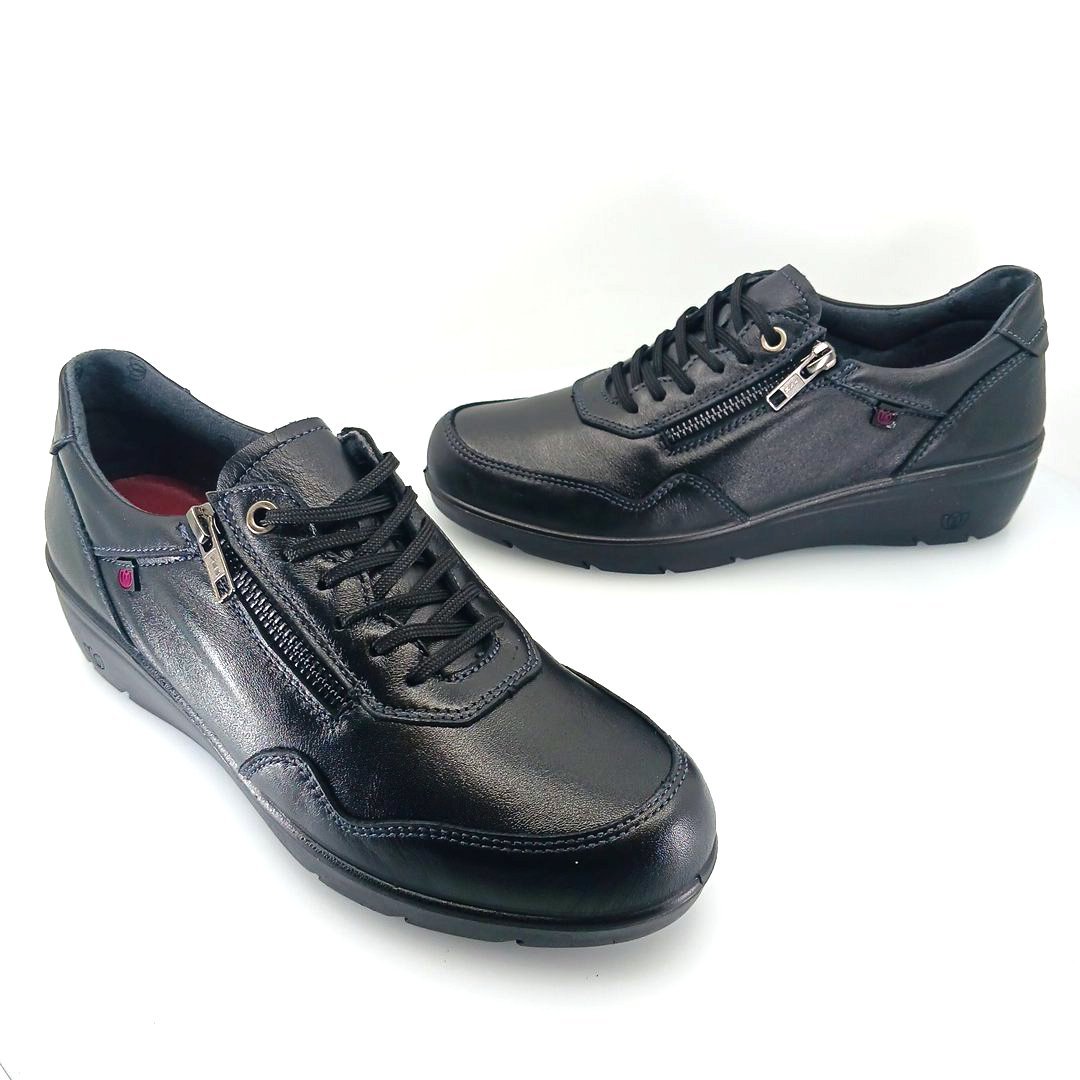 Laura Azana 26827 (μαύρο δέρμα) γυναικεία sneakers