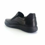 Boxer 19337 (μαύρο δέρμα) ανδρικά slip-on