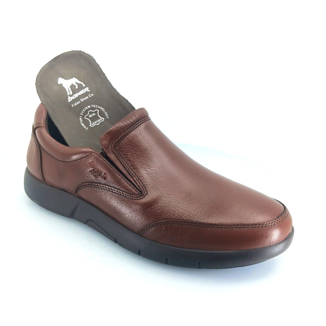 Boxer 19337 (ταμπα δέρμα) ανδρικά slip-on