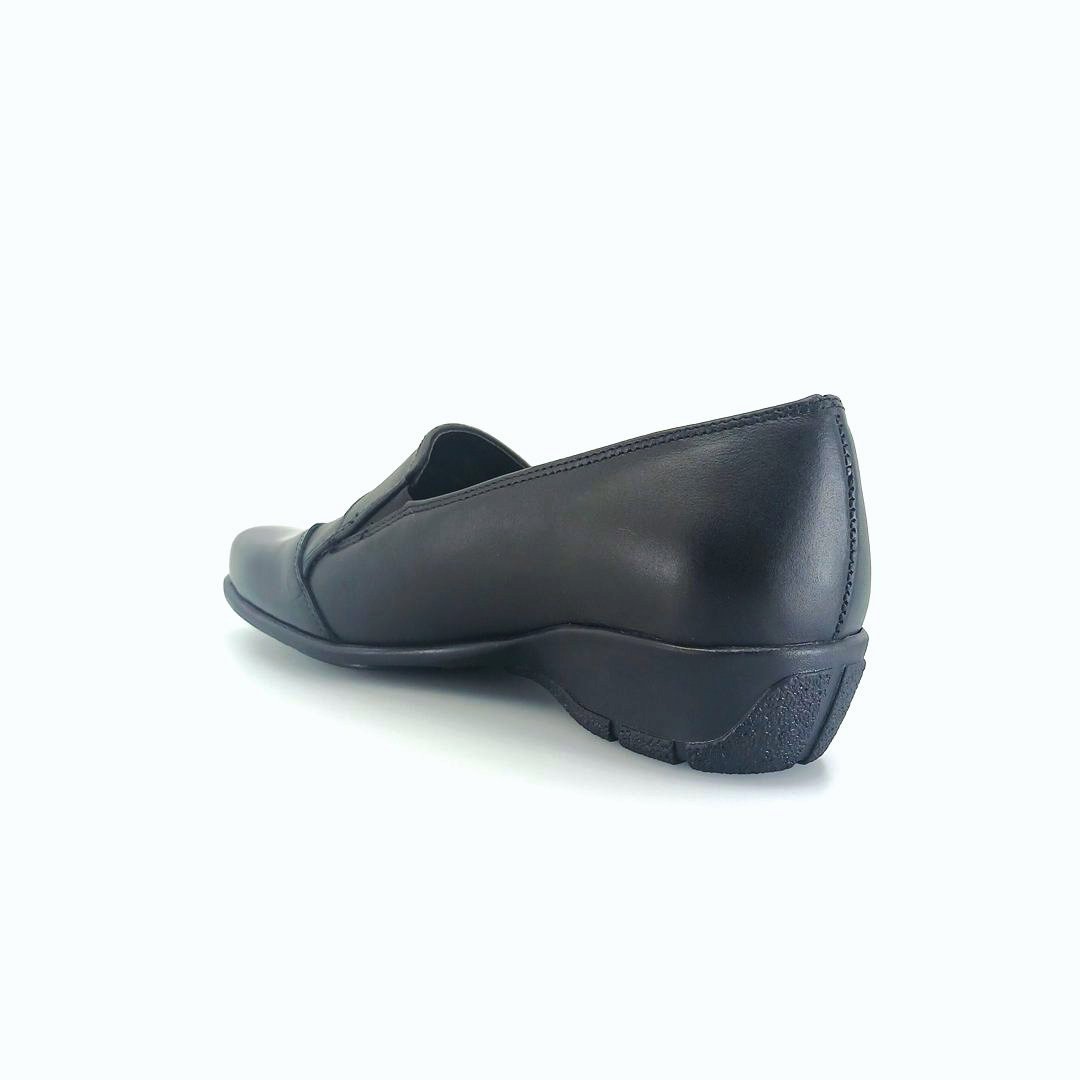 Boxer 51600 (μαύρο λουστρίνι) γυναικεία slip-on