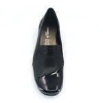 Boxer 51600 (μαύρο λουστρίνι) γυναικεία slip-on