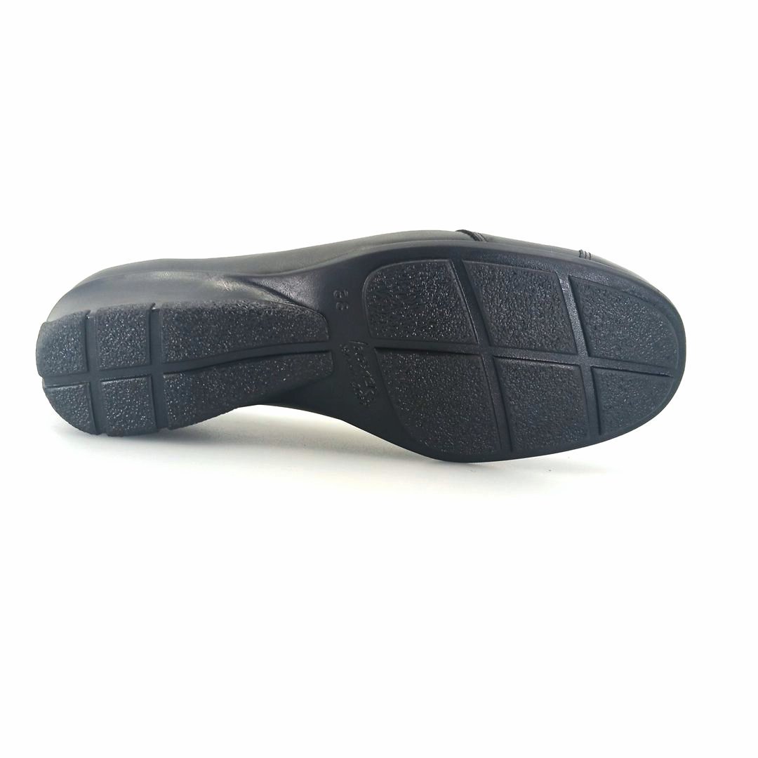 Boxer 51600 (μαύρο λουστρίνι) γυναικεία slip-on