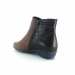 Boxer 52999 (μαύρο κροκο δέρμα) γυναικεία μποτάκια