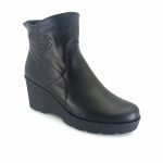 Boxer 57729 (μαύρο δέρμα) γυναικεία μποτάκια