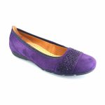 Gabor 167.13 μπαλαρίνες (πορφυρό δέρμα suede)