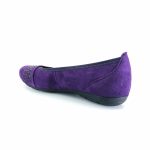 Gabor 167.13 μπαλαρίνες (πορφυρό δέρμα suede)