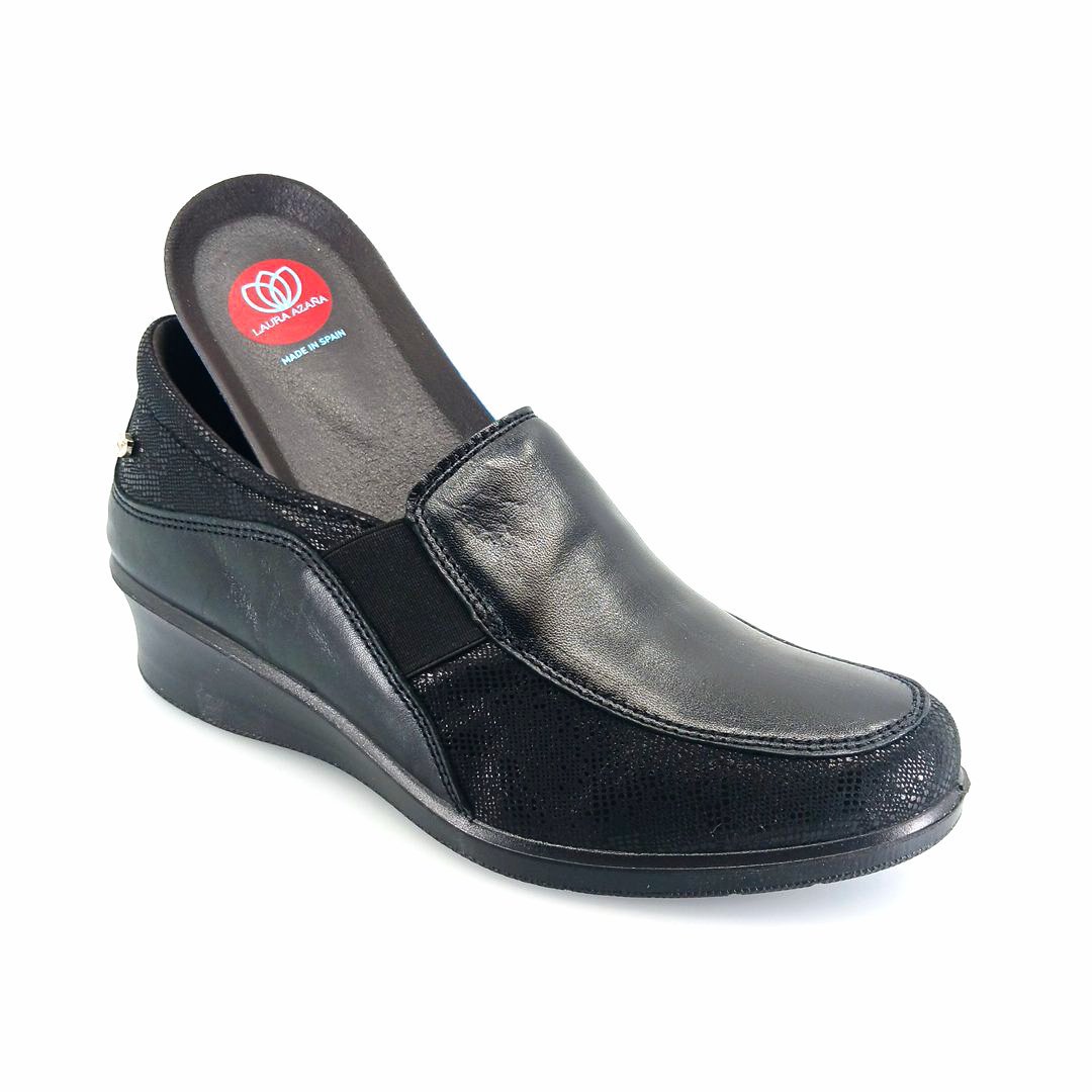 Laura Azana 21859 (μαύρο) γυναικεία slip-on