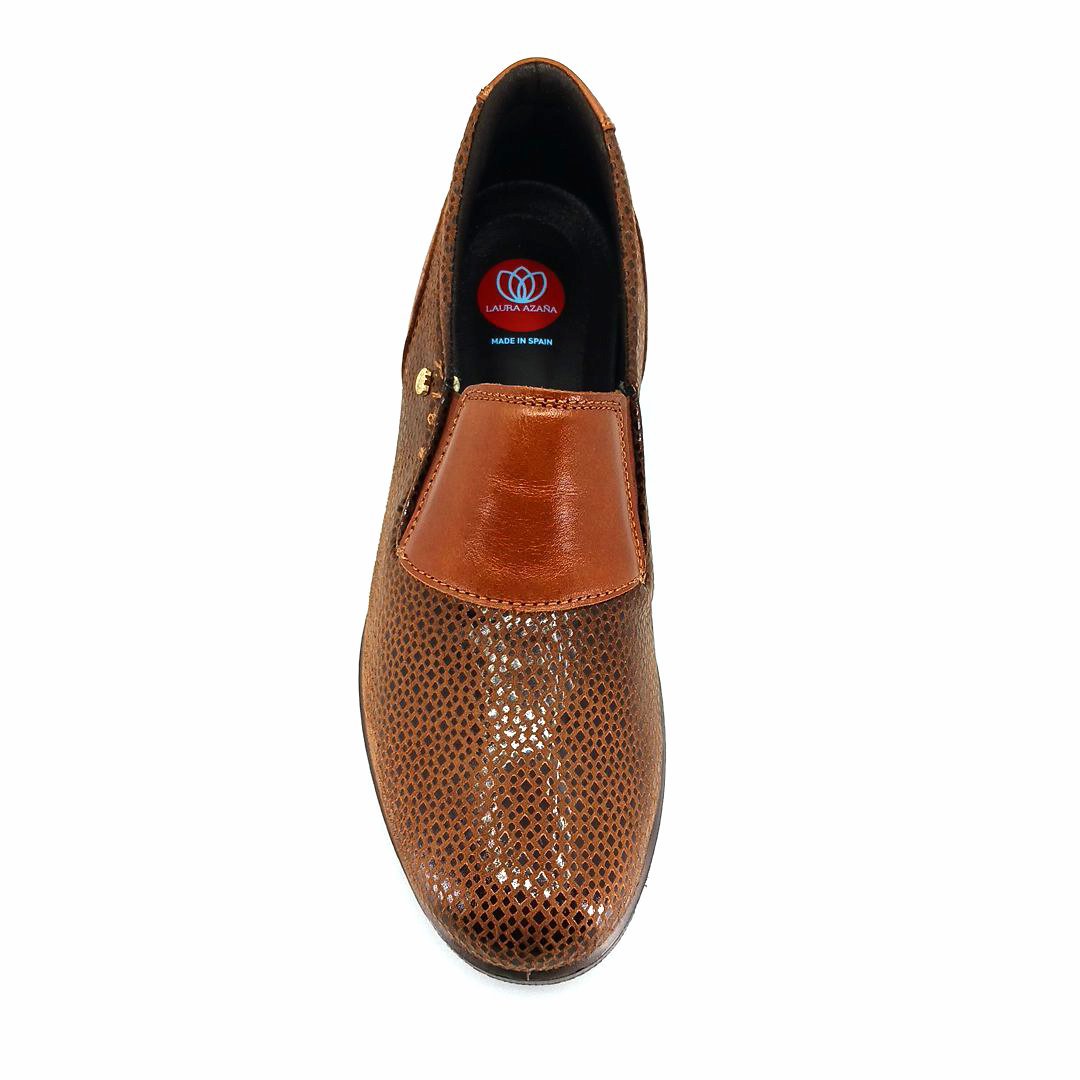Laura Azana 21860 (κονιάκ) γυναικεία slip-on