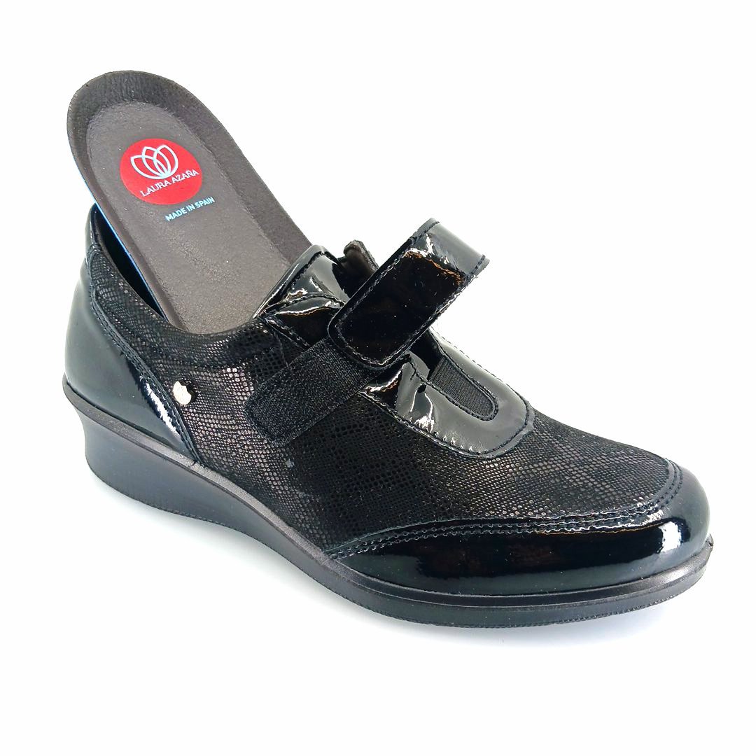 Laura Azana 21862 (μαύρο) γυναικεία velcro