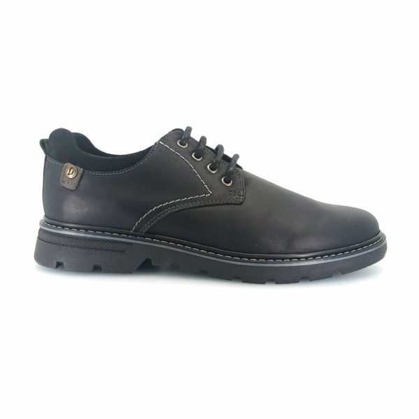 Luisetti 37800 (μαύρο δέρμα) ανδρικά derby