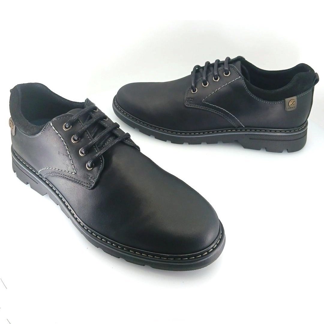 Luisetti 37800 (μαύρο δέρμα) ανδρικά derby