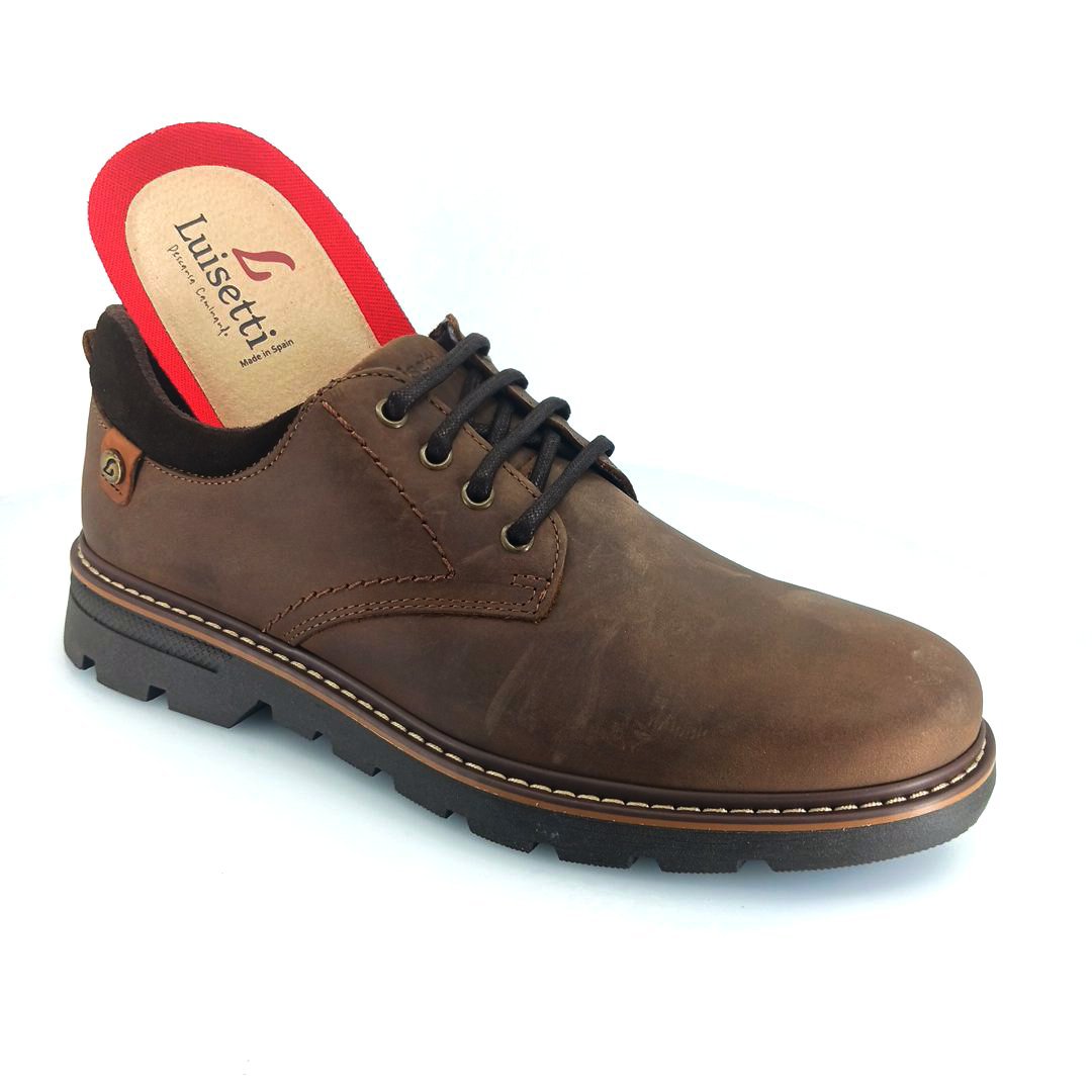 Luisetti 37800 (καφέ δέρμα) ανδρικά derby
