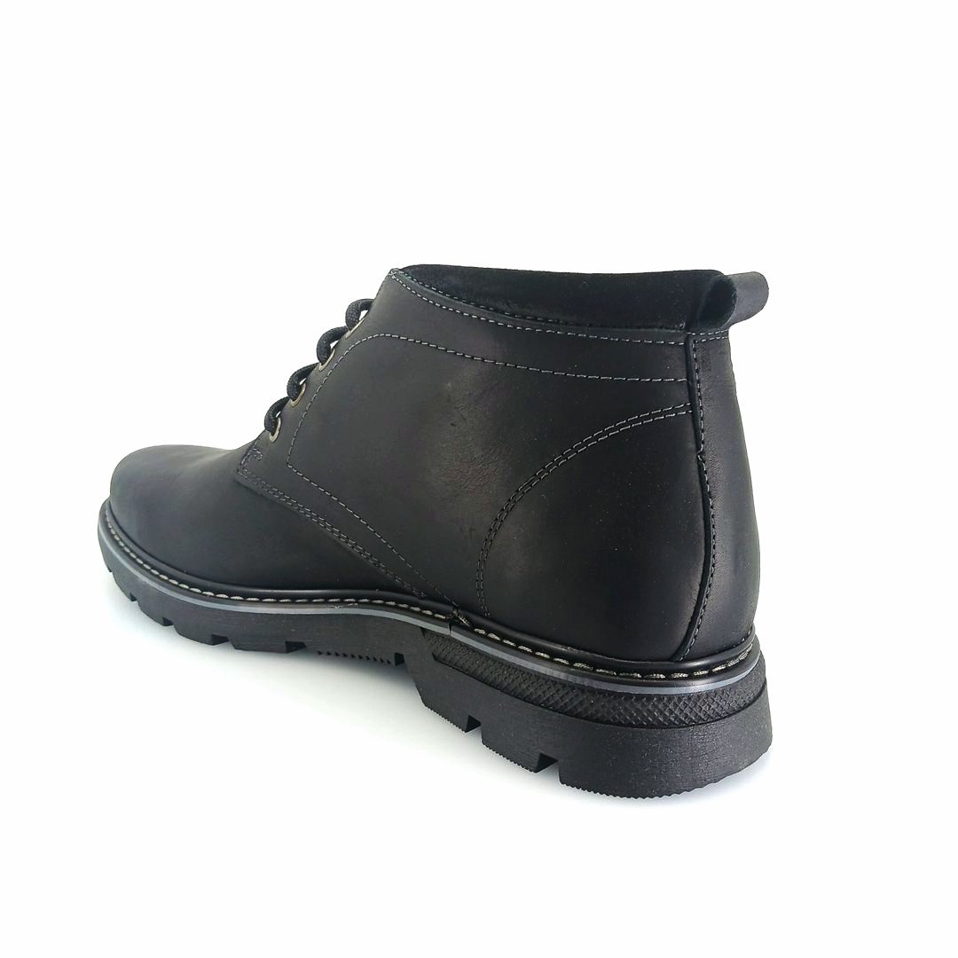 Luisetti 37801 (μαύρο δέρμα) ανδρικά μποτάκια