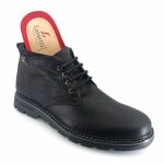 Luisetti 37801 (μαύρο δέρμα) ανδρικά μποτάκια
