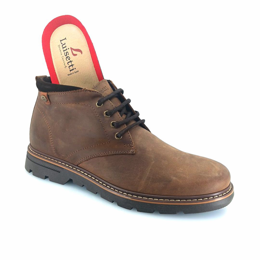 Luisetti 37801 (καφέ δέρμα) ανδρικά μποτάκια