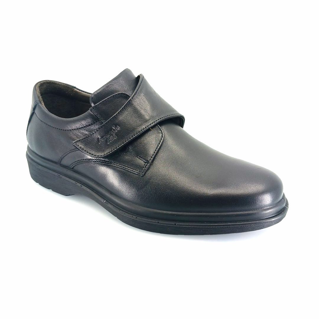 Boxer 19332 (μαύρο δέρμα) ανδρικά velcro