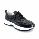Boxer 53601 (μαύρο δέρμα) γυναικεία sneakers