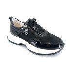 Boxer 53601 (μαύρο λουστρίνι) γυναικεία sneakers