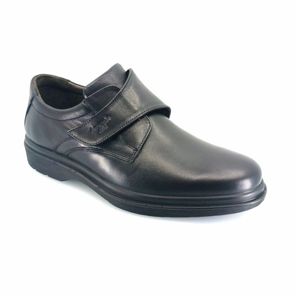 Boxer 19332 (μαύρο δέρμα) ανδρικά velcro