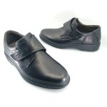 Boxer 19332 (μαύρο δέρμα) ανδρικά velcro