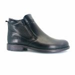 Boxer 41105 (μαύρo δέρμα) ανδρικά μποτάκια