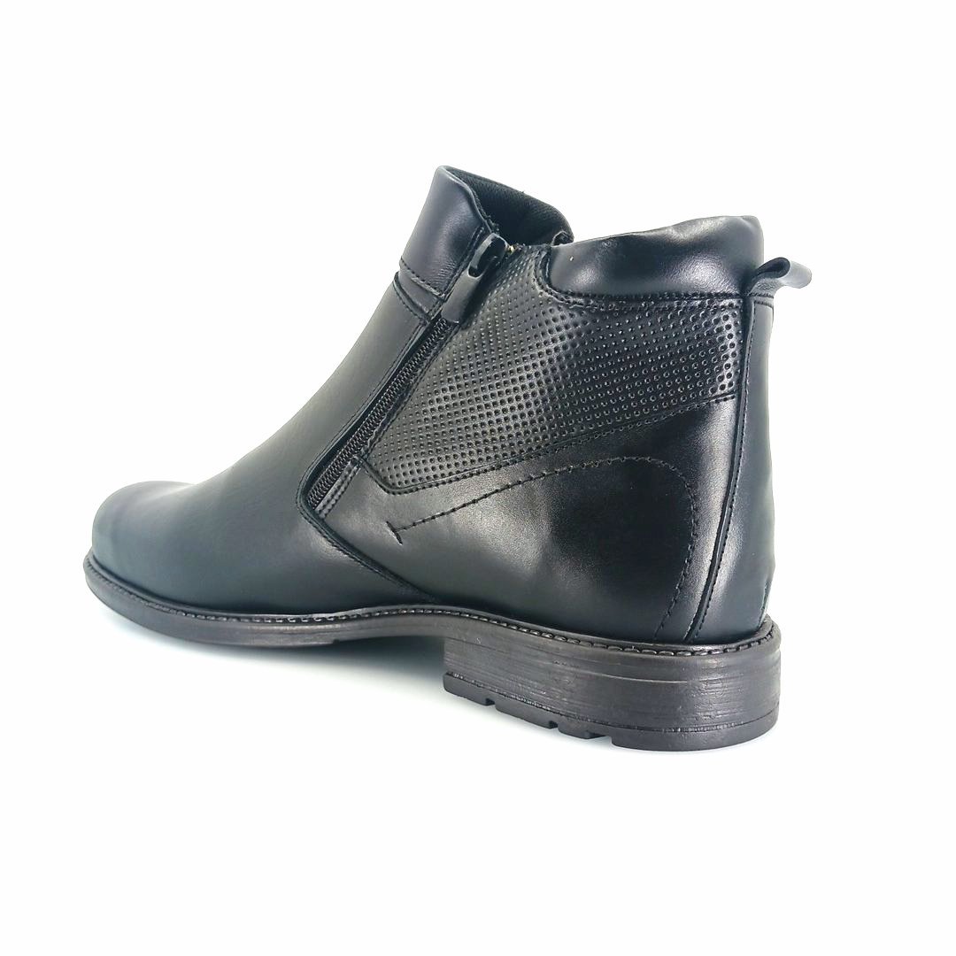 Boxer 41105 (μαύρo δέρμα) ανδρικά μποτάκια